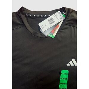 NWT Adidas Active Athleisure Black Tee Short Sleeve Performance Shirt Mens XL
